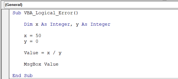 VBA Logical Error