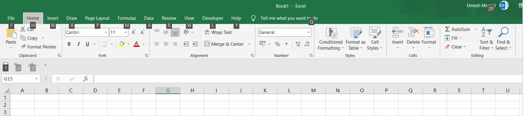 Excel Shortcut Activate Access key