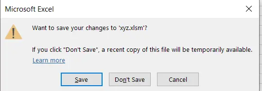 Excel Shortcut Close Excel