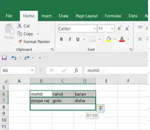 Excel Shortcut Drag and cut