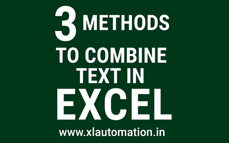 3 Easy Methods to Combine Text in Excel